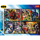 Trefl, Batman, Batman w akcji, puzzle, 4-250 elementów