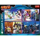 Trefl, Naruto Shippuden, Przygody Naruto Uzumaki, puzzle, 4-250 elementów