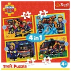 Trelf, Strażak Sam, Strażak na sygnale, puzzle 4w1