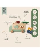 Trixie Baby, drewniana ciężarówka ze zwierzętami