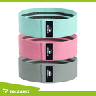 Trizand, zestaw gum do ćwiczeń, 3 szt.