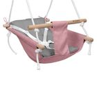 Tulano, Hop 40, huśtawka leżaczek, pink-grey