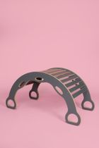 tupti.wood, duży bujak montessori z uchwytami, szary