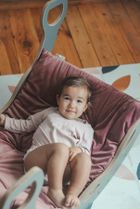 tupti.wood, poduszka do dużego bujaka montessori, materac, różowy