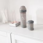 Twistshake, butelka antykolkowa, 330 ml, pastelowa szara