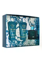 Versace, Eros Pour Homme, zestaw: woda toaletowa, 50 ml + żel pod prysznic, 50 ml + balsam po goleniu, 50 ml