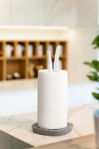 Vialli Design, Livio, stojak na ręcznik papierowy, szaro-biały, 23611