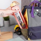 Vilde, butelka na wodę, szklana z silikonowym pokrowcem, łososiowa, 1l