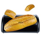 Vilde, chlebak stalowy, czarny, 43-27,5-18,5 cm