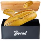 Vilde, chlebak z pojemnikami, metalowy, 4 elementy