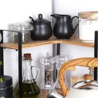 Vilde, cukierniczka i mlecznik, porcelanowe, czarne, 3 elementy