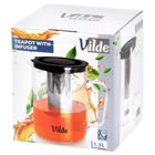 Vilde, dzbanek z zaparzaczem do herbaty, żaroodporny, szklany, 1,5 l