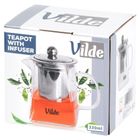 Vilde, dzbanek z zaparzaczem do herbaty, żaroodporny, szklany, 330 ml