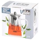 Vilde, dzbanek z zaparzaczem do herbaty, żaroodporny, szklany, 920 ml