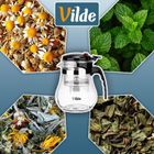 Vilde, dzbanek z zaparzaczem spustowym do herbaty, szklany, 1,15 l