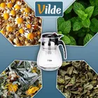 Vilde, dzbanek z zaparzaczem spustowym do herbaty, szklany, 1,65 l
