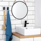 Vilde, haczyk wieszak samoprzylepny, czarny, 5-6,5 cm, 2 szt.