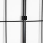 Vilde, kratka na zdjęcia metalowa, czarna, 58-72 cm