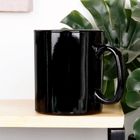 Vilde, kubki szklane, czarne, 300 ml, 6 szt.