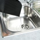 Vilde, mata do suszenia naczyń silikonowa, czarna, 40-30 cm