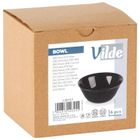 Vilde, miseczki szklane, czarne, 300 ml, 6 szt.
