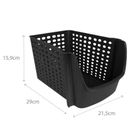 Vilde, pojemnik na warzywa i owoce, czarny, 29-21-16 cm