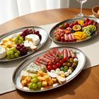 Vilde, półmisek stalowy, owalny, 34-21,5 cm