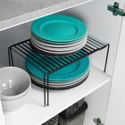 Vilde, rozsuwana półka kuchenna metalowa czarna, 34.5-48 cm