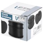 Vilde, stoper do drzwi, stalowy, czarny, 9,5 cm