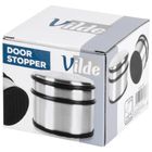 Vilde, stoper do drzwi, stalowy, srebrny, 9,5 cm