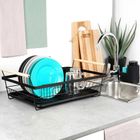 Vilde, suszarka na naczynia, czarna, 50,5-33-18 cm