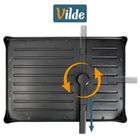 Vilde, suszarka na naczynia, metalowa, czarna, 48-32,5-18,5 cm