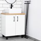 Vilde, suszarka na pranie metalowa, składana, czarna, 91-84 cm