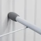 Vilde, suszarka na pranie na kaloryfer metalowa, biała rozkładana, 55-50.5 cm