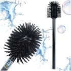 Vilde, szczotka do toalety, silikonowa, czarna, zapasowa, 35 cm