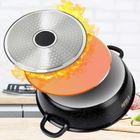 Vilde, Terruna Aroma, patelnia granitowa, ze szklaną pokrywką, głęboka, 24 cm, 2,1l