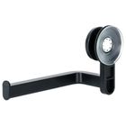 Vilde, uchwyt na papier toaletowy na przyssawkę, czarny, 16,5 cm