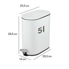 Wenko, Collungo, wąski łazienkowy kosz, 5l