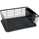 Wenko, Drip, ociekacz na naczynia, czarny, 36-30 cm