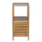 Wenko, Fondi, regał łazienkowy słupek z drewna akacji, 86 cm