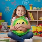 Xqmax, piłka pluszowa emoji, owoc, zielona, 23 cm