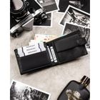 Zestaw prezentowy: Portfel, Brelok, czarny, skóra ekologiczna, Rovicky