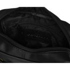 Zestaw, Torba listonoszka, Etui na klucze, czarny, skórzany, Peterson