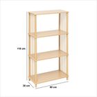 5five Simply Smart, Kord, regał otwarty na książki, 4-poziomowy, 60-30-110 cm