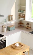 5five Simply Smart, Sensia, metalowy chlebak z bambusową pokrywą