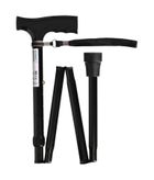 Actionmed, laska inwalidzka, składana, czarna