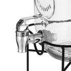 Adler, słój do napojów z kranikiem i stojakiem, szklany, 4l