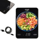 Adler, waga kuchenna, ładowana przez USB, do 10 kg