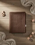 Albero Mio, Cotton Muślin & Boucle, kocyk boucle, brąz, 75-100 cm