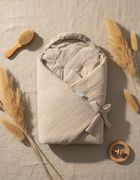 Albero Mio, otulacz muślinowy do fotelika, ocieplany, beż